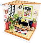Houten poppenhuis bouwpakket 7 || Miniatuur Flower House || Miniatuur Bouwpakket || Miniatuur huisjes || Poppenhuis || Modelhuis