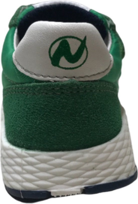 Naturino Mt 21 velcros baskets sportives en cuir logo blanc Jesko Green