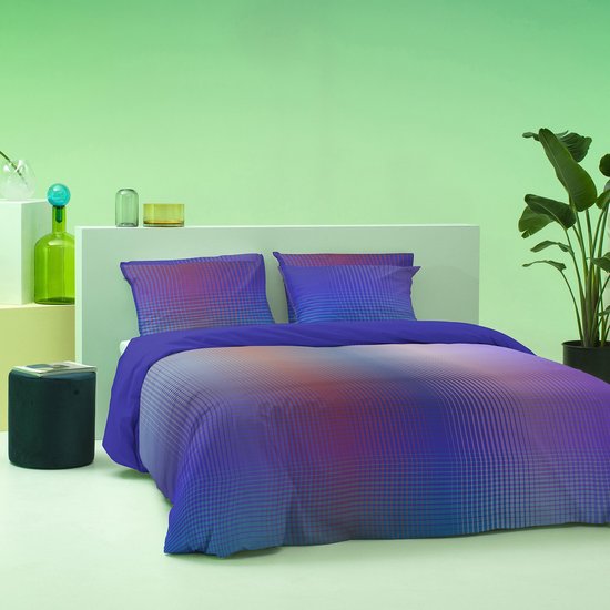 Damai dekbedovertrek Rainbow - Satijn - 260x200/220 cm - Violet + 2 kussenslopen 60x70 van Merkloos — afbeelding 2