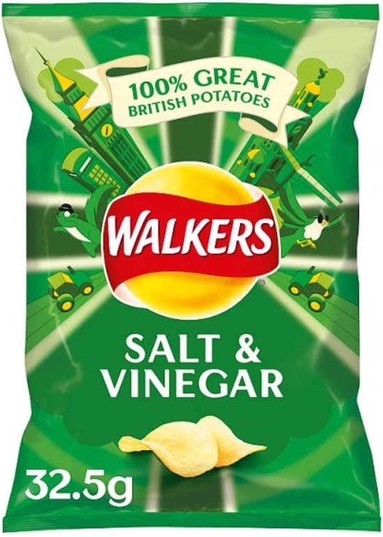 Walkers Salt & Vinegar 5x32,5g | bol.com