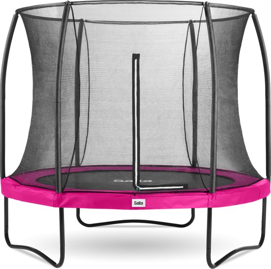 Salta Comfort Edition - Trampoline met veiligheidsnet - ø 251 cm - Roze |  bol.com