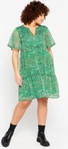 LOLALIZA A-lijn jurk met paisley - Groen - Maat 38
