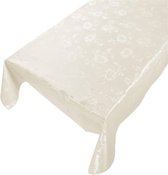 Tafelzeil Floreale Zand -  400 x 140 - Beige tafelkleed - Beschikbaar in verschillende maten - Geleverd in een koker