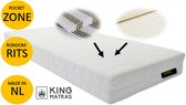 King - Latex - Helvea _ Pocket - Matras - Zone - Rits - 200 x 210cm - Dikte 21cm