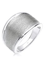 Elli Dames Ring Dames Basis Mat Statement Trend in 925 Sterling Zilver