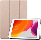 Mobigear - Tablethoes geschikt voor Apple iPad 7 (2019) Hoes | Mobigear Tri-Fold Bookcase - Goud