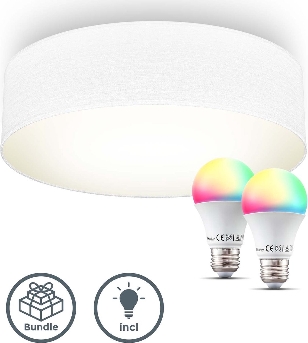 Calex | Smart Halo Ceiling Light | 292mm | 22W | RGB 2700-6500K | IP54 | 15000hrs