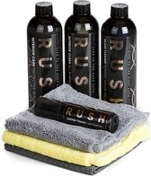 RUSH Interieur reiniging pakket - Bekledingreinigers - Autoparfum - Autopoets - Textielreiniger - Ruitenreiniger