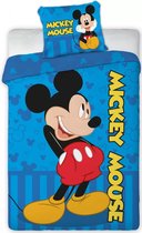 Disney Mickey Baby Dekbedovertrek Mickey Mouse - 100 x 135 cm - Katoen - incl Dekbed+Kussen KD®