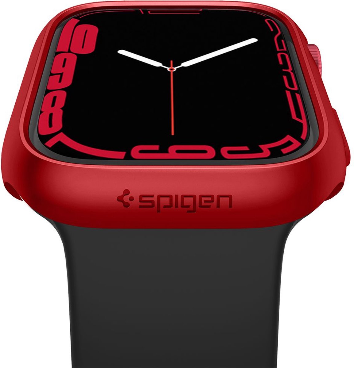Spigen - Apple Watch 7/8 hoesje - Thin Fit - 45mm - Rood