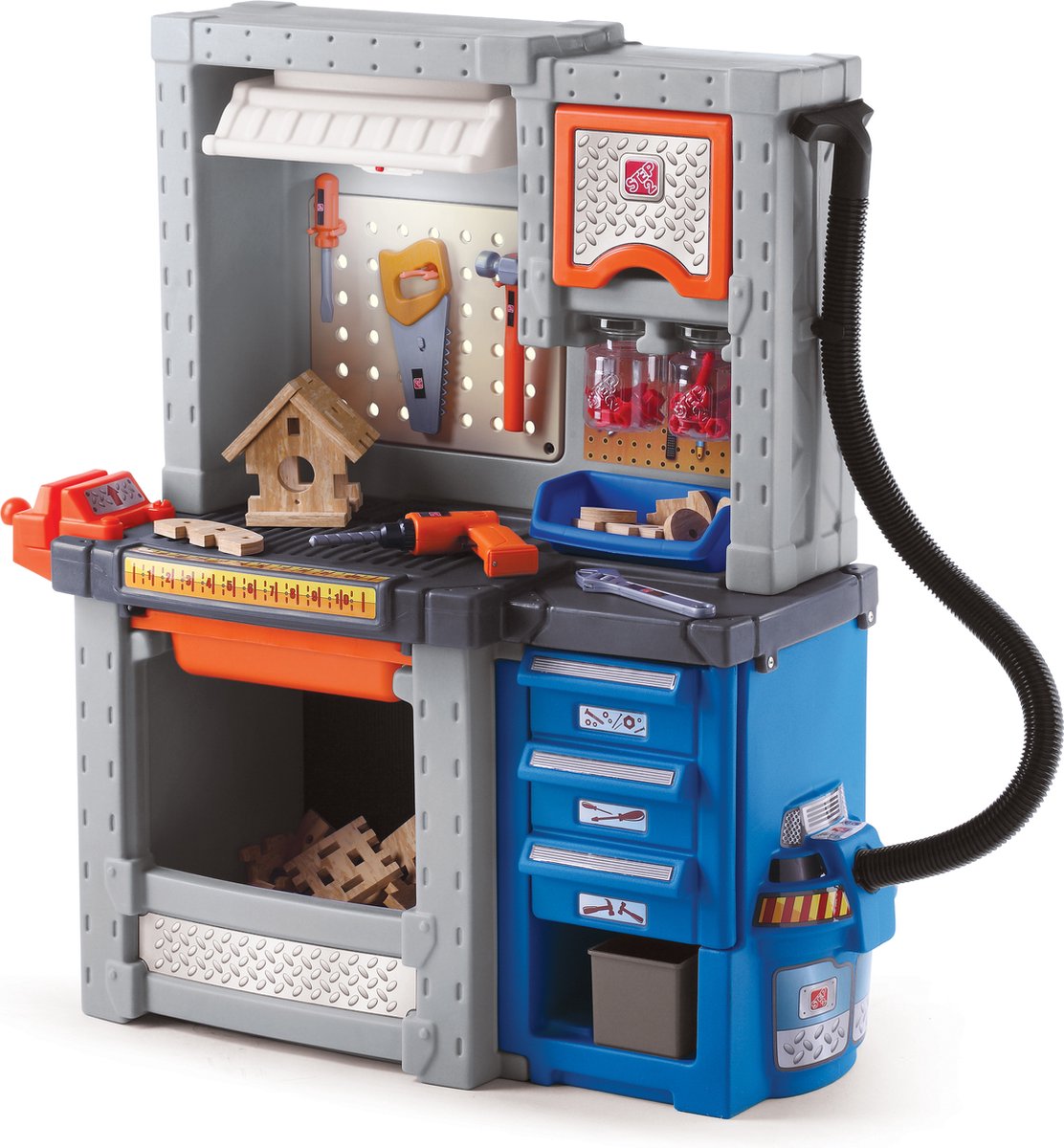 Step2 Deluxe Workshop Speelgoedwerkbank - Werkbank voor kinderen incl. 50-delige accessoire-set - Kunststof speelgoed