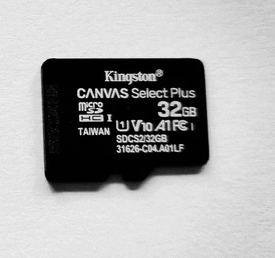 Carte MicroSD Kingston Canvas Select 32 Go - Classe 10, Vitesse Lecture 80 Mo/s - Résistante à L'eau, Aux Températures Extrêmes