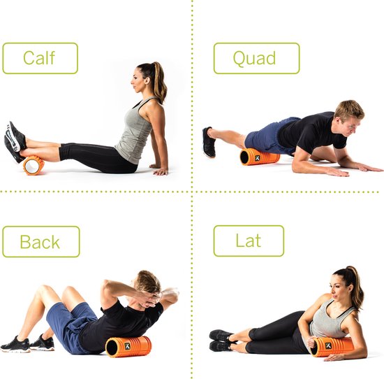 TriggerPoint - The Grid 1.0 Foam Roller - 33cm - Oranje - Schuim - Massage Roller - Yoga - Pilates - Fitness - Triggerpoint