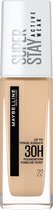 Bol.com Maybelline New York - SuperStay 30H Active Wear Foundation - 22 Light Bisque - Foundation - 30ml aanbieding