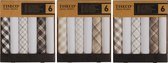 Tiseco Home Studio - 6 Pack Katoen White multi (vous recevrez 1 des sets au hasard) Print - TI430ASSCB6 - 40 x 40 cm - -