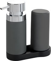 Wenko Zeeppompje met afwasmiddeldispenser grijs
