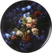 Bloemenpracht wandbord XXL Stilleven met bloemen porselein 42 cm