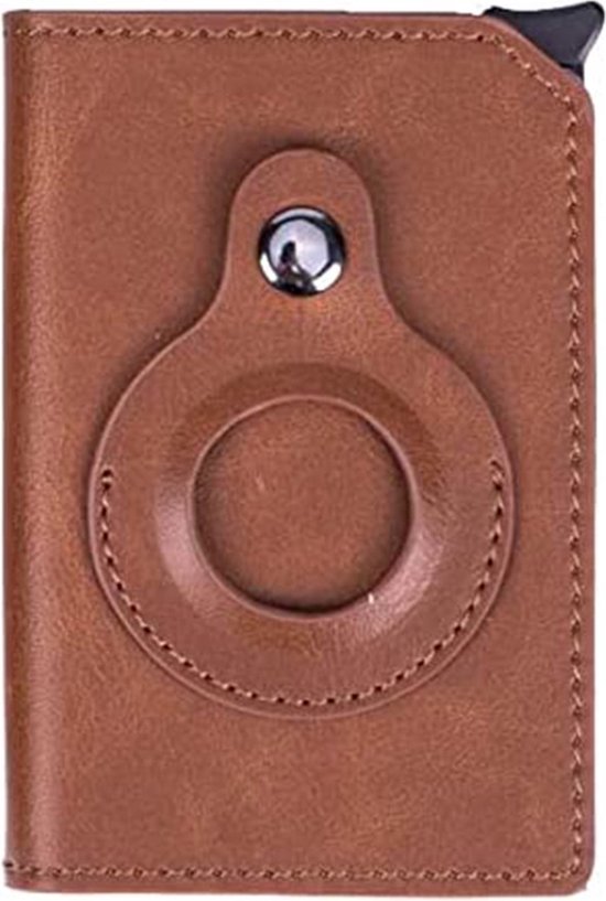 Airtag wallet - Portemonnee - Cardhouder - Pasjeshouder - Unisex - RFID en NFC beveiliging - Bruin