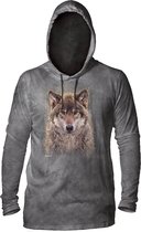 Lightweight Hoodie Grey Wolf Forest XL