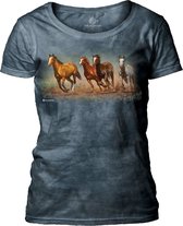 Ladies T-shirt Fly Away Horses XL