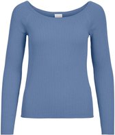 Vila Trui Vihelli L/s Open Neck Knit Top/su/t 14070136 Englisch Manor Dames Maat - M