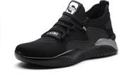 Veran Veiligheidsschoenen - Werkschoenen - Sneakers - Sportief - Stalen Neus - Anti Slip - Ademend - Anti Perforatiezool - Hoge Kwaliteit - Heren - Dames - Zwart - Grijs - 42