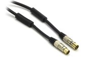 G&BL - 5827, antenne kabel male-female verguld 7.5m, zwart5827, câble antenne male-femelle doré 7.5m, noir5827, antenna cable male-female gold plated 7.5m, black