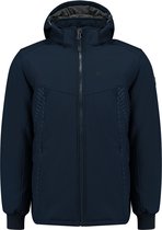 Kjelvik Doerak heren outdoor softshell jas - Blauw - Maat 3XL