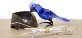 Glazen Vogel ´Blue Bird´ - Vogel - Vogels - Vogeltjes - Vogeltjes Beeldjes - Vogeltjes Decoratie - Beeldjes Dieren - Beeldjes Decoratie - Glazen vogeltjes decoratie - Vogel beeldje