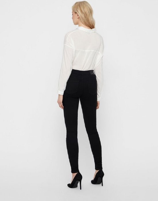 Pantalon VERO MODA VMSeven Slim Fit - Viscose, Polyamide, Élasthanne - Taille Moyenne - Myanmar