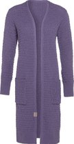 Cardigan Long Knit Factory Jaida - Violet - 40/42