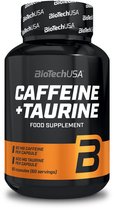 Pre-Workout - Caffeine + Taurine 60 Capsules - Biotechusa -