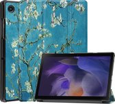 Tri-Fold Book Case - Samsung Galaxy Tab A8 10.5 (2021) Hoesje - Bloesem