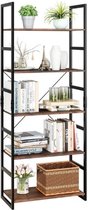 Vitaal – Industriële ladderkast – Boekenkast – Opslagkast – Vintage design – 5 planken – Woonkamer – Slaapkamer - Kantoor