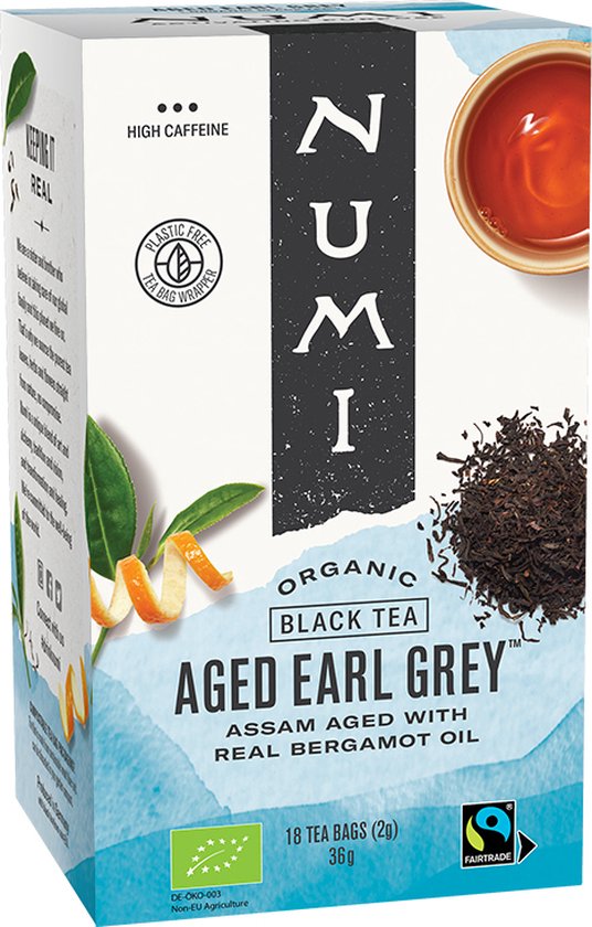 Numi - Zwarte thee - Aged Earl Grey - Biologisch (4 doosjes thee)