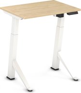 Worktrainer - YDesk - Klein zit sta bureau - Elektrisch - Memory display - 80x60 cm - Wit/Wildperen