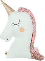 Unicorn Kussen Mint-groen - Sierkussen - Kinderkamer - Kussen