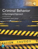 Boek cover Criminal Behavior van Curt Bartol