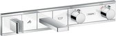 Hansgrohe RainSelect Bad Thermostaat Afbouwdeel Voor 2 Functies Wit/Chroom