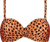 Beachlife Leopard Spots multiway bikinitop met voorgevormde cups en beugel - dames - Maat 70C