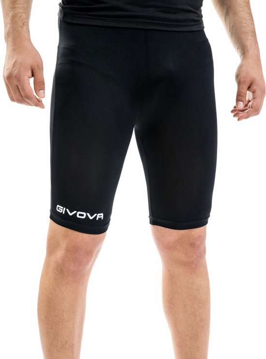 Thermoshorts/pantalon de glisse noir, Givova P004, taille S, logo brodé