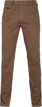 Gardeur - Chino Benny Melange Bruin - Modern-fit - Chino Heren maat 52