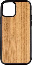 Apple Iphone 12 / 12 Pro Eik - Houten GSM / Telefoon Hoesje - Shockproof TPU Case