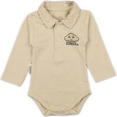Donder | Polo Romper | Lange Mouw | Jongen | Name Taupe