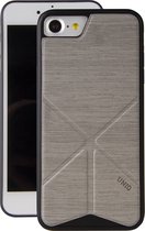 Uniq - iPhone SE (2020)/8/7, hoesje transforma, stand up, grijs