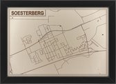 Houten stadskaart van Soesterberg