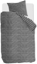 Ariadne at Home Knit Stripes Dekbedovertrek - Eenpersoons - 140x200/220 cm - Black White