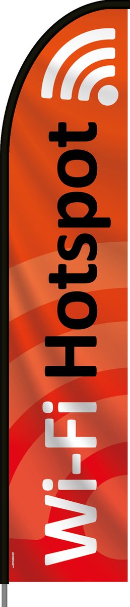 Beachflag - Wi-Fi Hotspot - Vlag + Hengelsysteem + Draagtas - Actievlag.nl