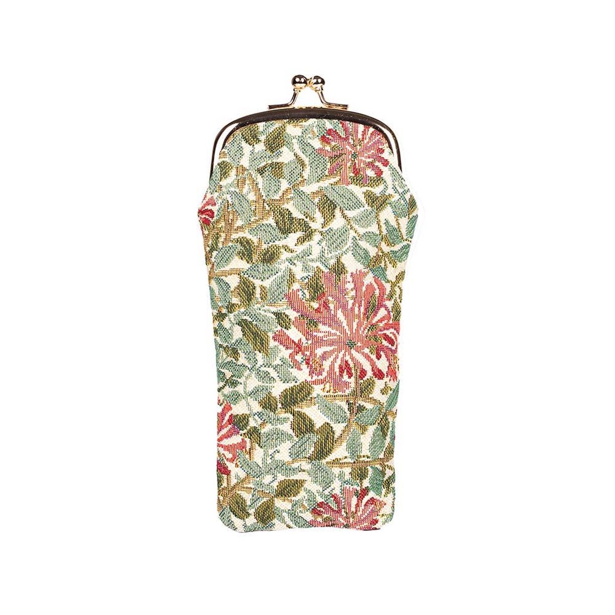 Signare - Brillenhouder - Brillenkoker - luxe Gobelinstof - Honeysuckle - Kamperfoelie - May Morris