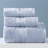 Badhanddoek - Handdoeken Set - Zachte Kwaliteit - Zacht Voor De Huid - Badkamer - Katoen - Waterabsorberend - Licht Grijs